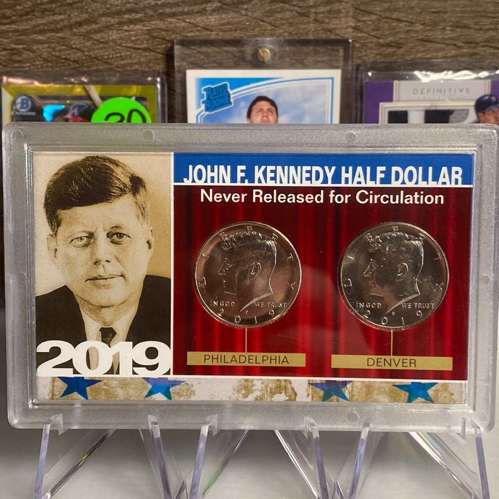2019 John F. Kennedy (2) Half Dollar Pair Never Released for Circulation